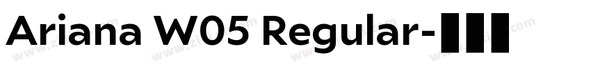 Ariana W05 Regular字体转换